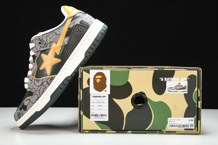a bathing ape bape sta low copshoe bp-029