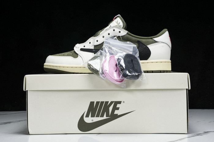 travis scott x air jordan 1 low og olive dm7866-200