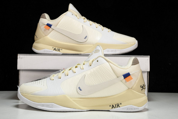 nike kobe 5 protro undefeated rice white db4796-101