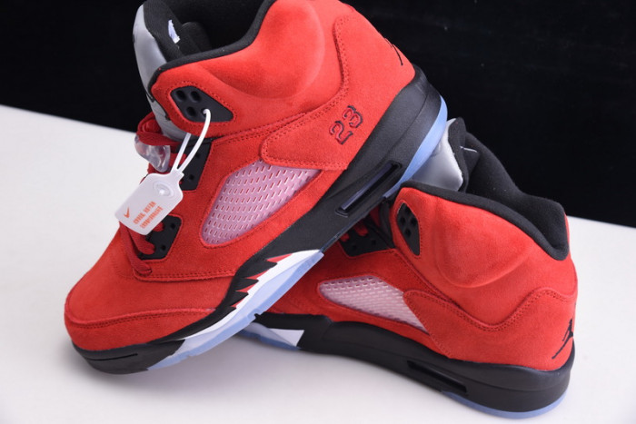 air jordan 5 raging bull 2021 red suede dd0587-600