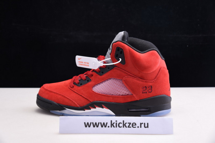 air jordan 5 raging bull 2021 red suede dd0587-600