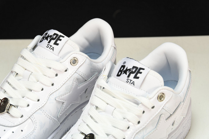 a bathing ape bape sta low with paint copshoe bp-055