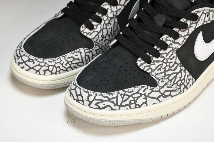 jordan 1 retro low og black cement - cz0790-001