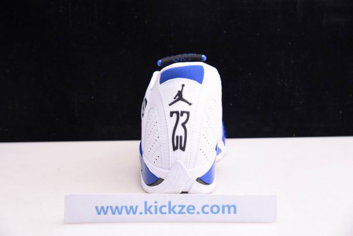 jordan 14 retro white hyper royal - 487471-104