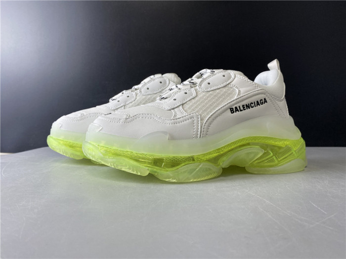 bl triple s trainers clear sole light green 545325 w09o1 9844