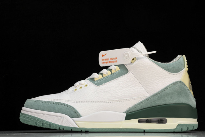 air jordan 3 white green ct8532-130