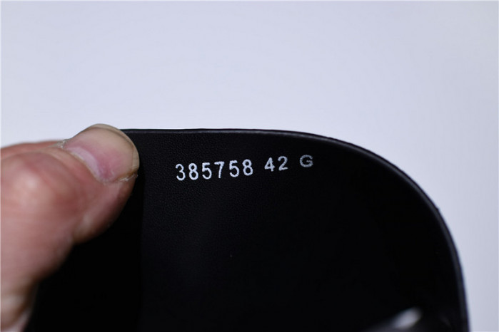 gc leather slide sandal with flower 0400088498707