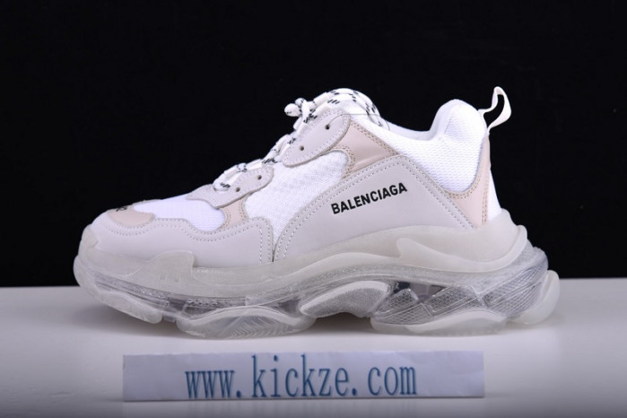 bl triple s trainer ''clear sole'' - bl -white 541624 w09e1 9000