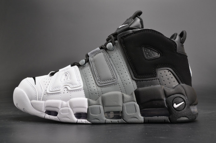 nike air more uptempo “tri-color” black-grey-white mens 921948-002